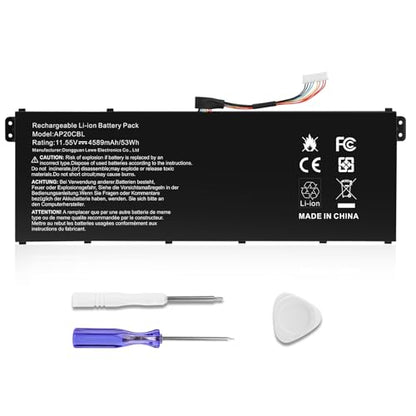 TREE.NB AP20CBL Laptop Battery Replacement for Acer Aspire 5 A515-45 A515-46 A515-45G Aspire 7 A715-43G Swift 3 SF314-43 SF314-511 Vero AV15-51 TravelMate Spin B3 B311RNA-32 - size: 10.24x3.31x0.2inch AP20CBL