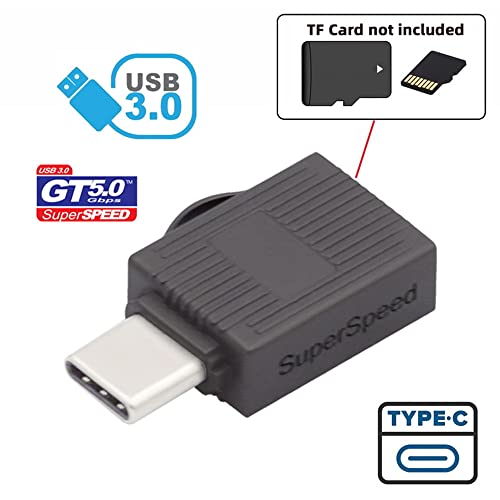 xiwai 5Gbps USB 3.0 Type C USB-C to Micro SD SDXC TF Card Reader Adapter for Laptop Tablet Phone - style: USB3.0 Type C to Micro SD SDXC TF Card