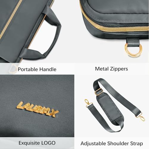Laptop Bag Case for Women Men Messenger Briefcase Bag, 17 17.3 Inch | Compatible with HP OmniBook Envy Omen Pavilion/Dell Inspiron Precision/LG Gram/Yoga ThinkPad, Carrying Bag 18 inch, Grey - color: Heather Grey, size: 17.3 inch