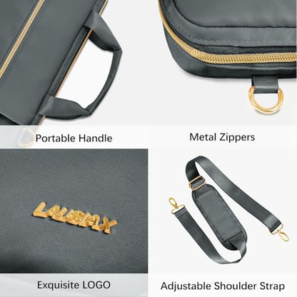 Laptop Bag Case for Women Men Messenger Briefcase Bag, 17 17.3 Inch | Compatible with HP OmniBook Envy Omen Pavilion/Dell Inspiron Precision/LG Gram/Yoga ThinkPad, Carrying Bag 18 inch, Grey - color: Heather Grey, size: 17.3 inch