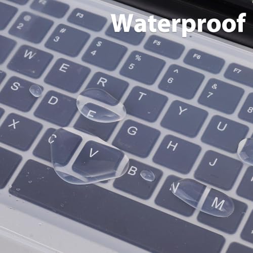 2Pcs 12.2 inch Universal Keyboard Cover for Laptop Notebook PC Keyboard Anti Dust Soft Silicone Protective Clear Film Guard - color: 12.2inches