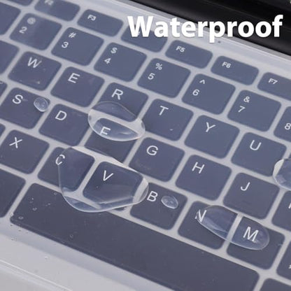2Pcs 12.2 inch Universal Keyboard Cover for Laptop Notebook PC Keyboard Anti Dust Soft Silicone Protective Clear Film Guard - color: 12.2inches
