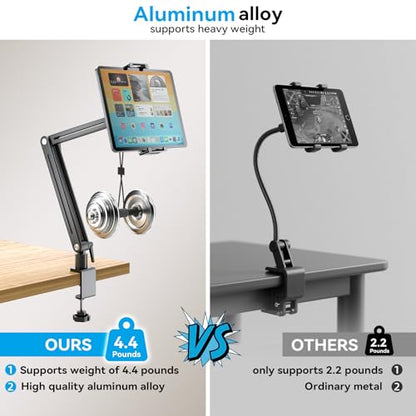 Jakeko Magnetic Portable Monitor Stand 15.6" - up to 16" 18.5" 22 inch Tablet Holder for iPad VESA Mount 75mm for Desk Adjustable Foldable 360° Swivel (Up to 16.5'') - size: Up to 16.5''