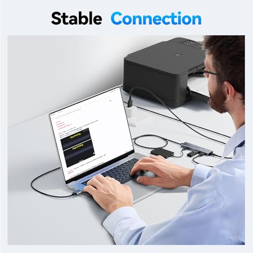 USB HUB 3.2, TSUPY USB 3.0 HUB 10Gbps USB 3.2 Gen 2 USB HUB with 4 Multi USB Ports, 4FT Extended Cable HUB for MacBook Air/Pro,Laptop,PC and More - size: 10Gbps 4 USB 3.2 Ports (USB A x2 + USB C x2)