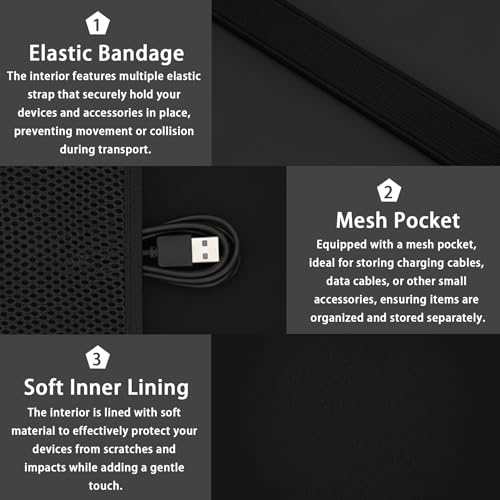 co2CREA Hard Travel Case Replacement for Apple Magic Trackpad (Black Case) - color: Black Case