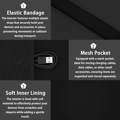 co2CREA Hard Travel Case Replacement for Apple Magic Trackpad (Black Case) - color: Black Case
