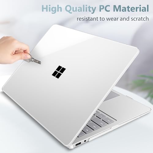 Mektron Clear Case for 2025 Microsoft Surface Laptop Windows 11 Copilot+ PC Surface Laptop 13 Inch Touchscreen Display Cover Fits Model 2095, Crystal Clear - color: Crystal Clear