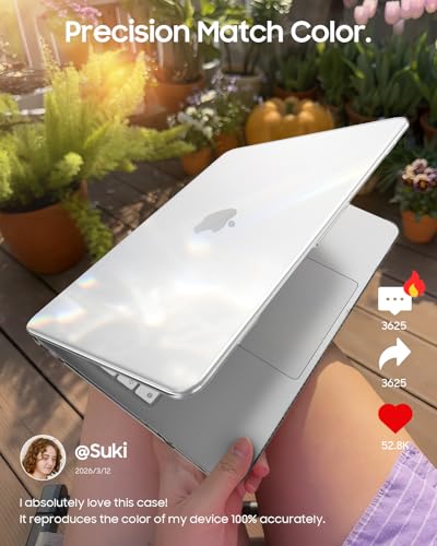 Fintie Case for MacBook Neo 13 Inch with Keyboard Skin & Screen Protector | 2026 A3404, Snap-On Design, Slim Fit, Hard Shell Cover, Crystal Clear - color: Crystal Clear