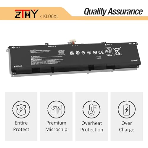 KL06XL L85885-005 Laptop Battery Replacement for HP Envy 15-EP 15-EP0000 | 15-EP0000NS 15-EP0000NU 15-EP1010TX 15-EP0100TX 15-EP0031UR 15-EP0123TX KL06083XL HSTNN-IB9M L85853-1C1 11.58V 83.14Wh 6-Cell - size: 12.87*2.83*0.31 inch KL06XL