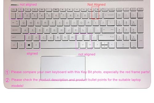 Keyboard Cover Compatible for 15.6" HP Laptop 15-dw 15-dy 15-ef 15-da/db 15-bs/bw 15-dy2702dx 15-dy2703dx 15-dy4013dx 15-dw0083wm 15-ef2013dx 15t-da100 15-db0011dx, 17.3" HP 17-by/ca 17-by4623dx (Red) - color: Red