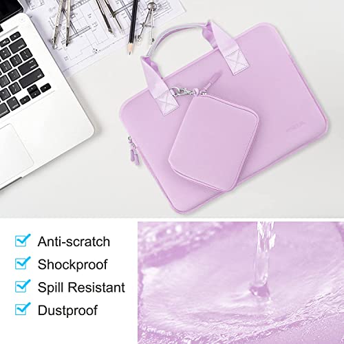 Hseok Laptop Sleeve 13.3-14 inch Case with Small Pouch, Neoprene Computer Bag Compatible with MacBook Neo/Pro 14 M5/M4/M3/M2/M1, Mac Air/Pro 13.3, XPS 14 and Most 13-14 inch Notebooks,L02P01 - color: L02p01, size: 13"-14"