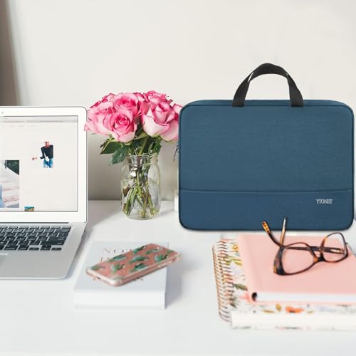 Ytonet Laptop Sleeve Case 16 Inch 15-15.6 Inch, Carrying Case with Handle | Compatible with HP Dell Lenovo Asus Notebooks, Laptop Cover, Water Resistant, Slim, TSA, Gifts for Men Women, Deep Teal - color: Deep Teal, size: 16 inch