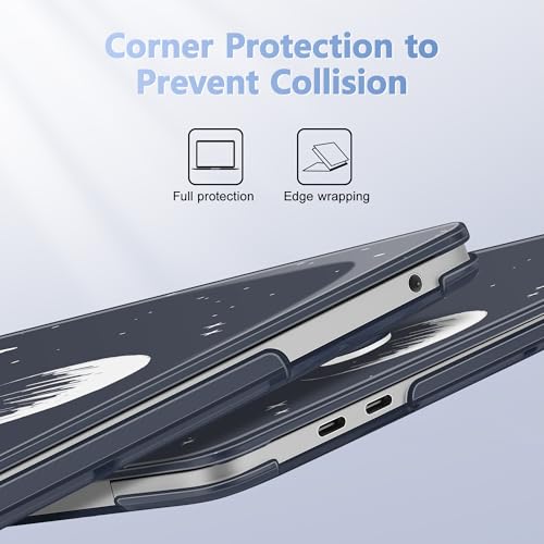 May Chen for MacBook Pro 13 inch Case 2022 2021 2020 Release A2338 M2 M1 A2289 A2251, Plastic Crystal Hard Shell Case Cover for MacBook Pro 13 inch Touch Bar Fits Touch ID, Astronaut Flight - color: Astronaut Flight