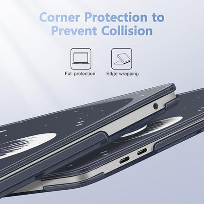 May Chen for MacBook Pro 13 inch Case 2022 2021 2020 Release A2338 M2 M1 A2289 A2251, Plastic Crystal Hard Shell Case Cover for MacBook Pro 13 inch Touch Bar Fits Touch ID, Astronaut Flight - color: Astronaut Flight