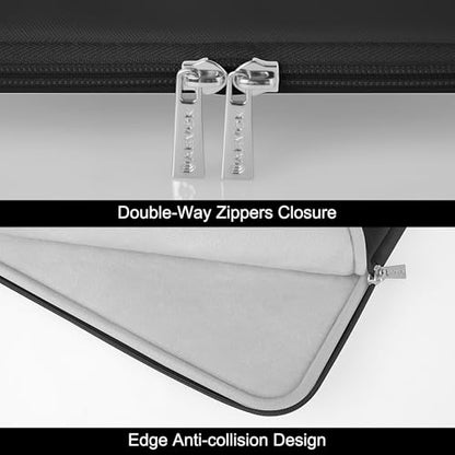 ARVOK Laptop Sleeve Case,Waterproof Notebook Cover for MacBook Air MacBook Pro inch, Computer Carrying Bag - color: Black, size: 15 inch