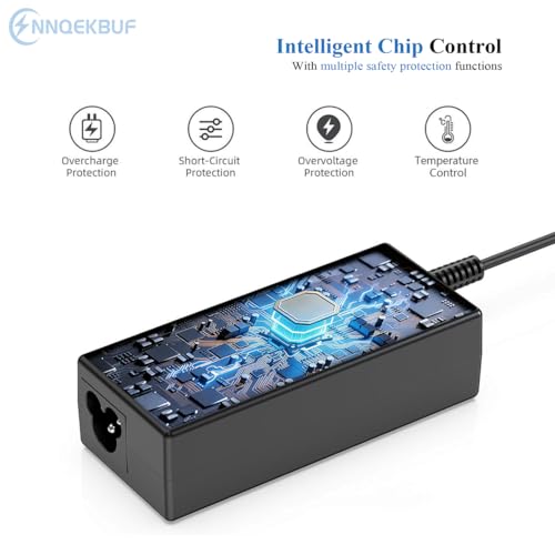 Laptop Charger 65W USB C Power Adapter Compatible with Dell Chromebook 3100 3110 5190 5300 3300 3380 3400 3500 Latitude 5400 5420 5430 5440 5520 5530 5540 7340 7420 7430 7440 7480 7490 3340 3440 3540 - color: Black