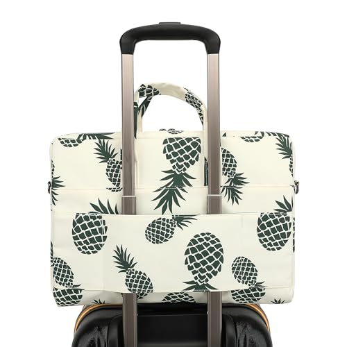 Muti-Pockets Laptop Case Bag,Rebound Bubble Cushioned Laptop Briefcase Shoulder Bag Fits 15.6 inch-16 inch Laptop(Pineapple) - color: Pineapple(muti-pockets)