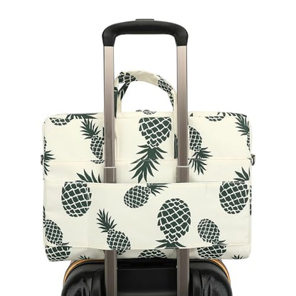 Muti-Pockets Laptop Case Bag,Rebound Bubble Cushioned Laptop Briefcase Shoulder Bag Fits 15.6 inch-16 inch Laptop(Pineapple) - color: Pineapple(muti-pockets)