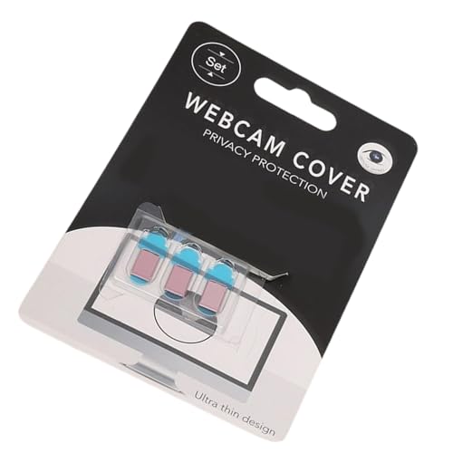 3 Discreet Webcam Privacy | 0.7mm Tool-Less Adhesive Cover Smartphones, Tablets, Laptops | Anti-Peeping Design Camera Privacy Cover Protector Suitable for Laptops Tablets Phones Tool - color: C