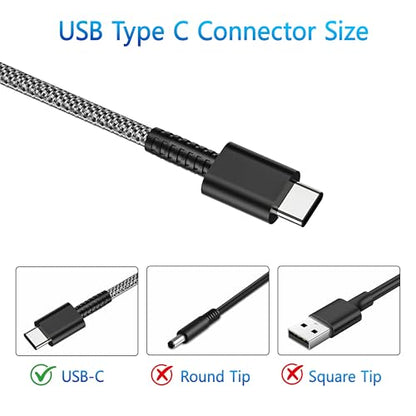 65W Type C Charger Fit for HP Envy Chromebook Spectre x360 Omnibook Laptop | New Slim, PD Fast Charging, Universal, Travel, 45W USB C AC Adapter For Elitebook Pavilion Elite x2 20V 3.25A Power Supply