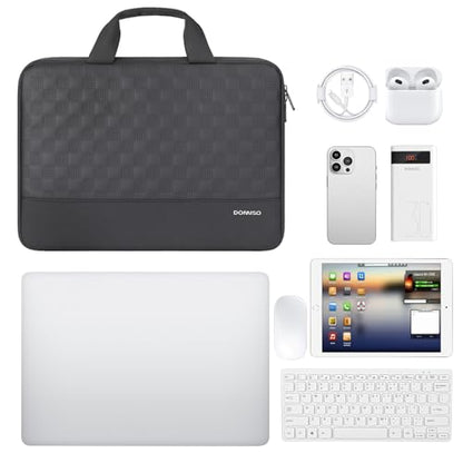 DOMISO 17 inch Laptop Sleeve Case,Waterproof Laptop Bag with Handle,Shockproof Protective Notebook PC Case Compatible with Acer/Lenovo/HP/Chromebook/Dell/MSI,Black