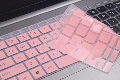 First-Row Backlight Keyboard Skin Compatible for 2026 HP EliteBook 8/6 G1i G1q G1a G1aN G1ah 14 inch & ProBook 4 G1i G1q G1a 14", EliteBook 640 G11 14” (NOT for EliteBook Ultra G1q/G1i 14") (Pink) - color: Pink