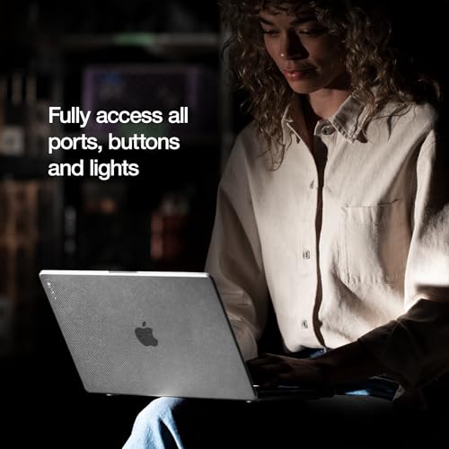 Incase Dots Hardshell with Makrolon® - MacBook Pro 16 inch Case - M5 2026, 2025, 2024, 2023-2021, M4, M3, M2, M1 - MacBook Case, Laptop Cover, Protective Hard Shell, Scratch Resistant - Clear - color: Clear