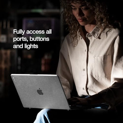 Incase Dots Hardshell with Makrolon® - MacBook Pro 16 inch Case - M5 2026, 2025, 2024, 2023-2021, M4, M3, M2, M1 - MacBook Case, Laptop Cover, Protective Hard Shell, Scratch Resistant - Clear - color: Clear