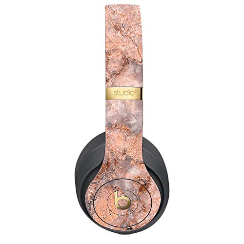 MightySkins Skin Compatible with Beats Studio 3 Wireless - Blush Marble | Protective, Durable, and Unique Vinyl Decal wrap Cover | Easy to Apply, Remove, and Change Styles | Made in The USA - color: Blush Marble