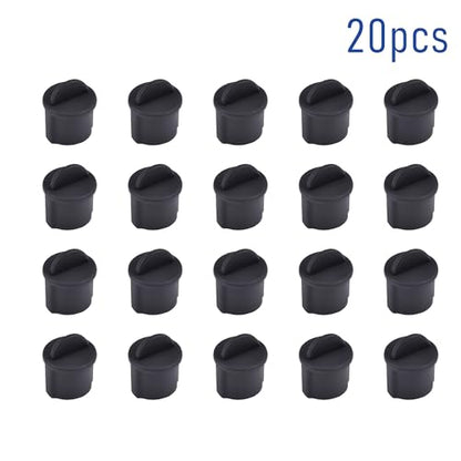 20 PCS BNC-A Port Anti-dust Plugs, Silicone Covers Caps Stoppers, Port Protector for Laptop, Phone, ID; 0.37" - size: BNC-A/Black/20 PCS