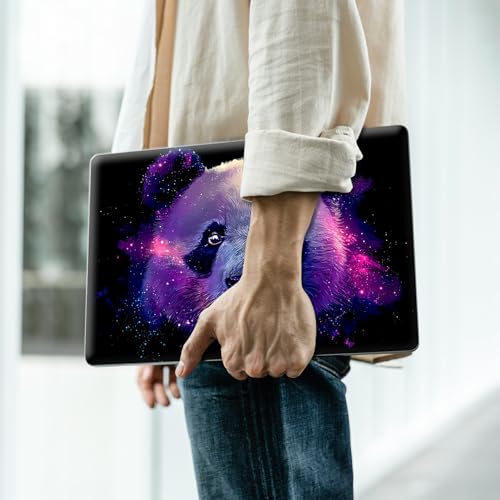 Reusable Universal Laptop Skin Sticker, Cut to Fit for 11.6–15.6 Inch Laptops, Waterproof Protective Film, No-Residue - Galaxy Panda - color: Galaxy Panda