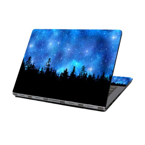 Laptop Skin Sticker Decal,12" 13" 13.3" 14" 15" 15.4" 15.6 inch Personalized Laptop Vinyl Skin Sticker Cover Art Decal Universal Protector Notebook PC Cover Case (Starry Sky Forest) - color: Starry Sky Forest