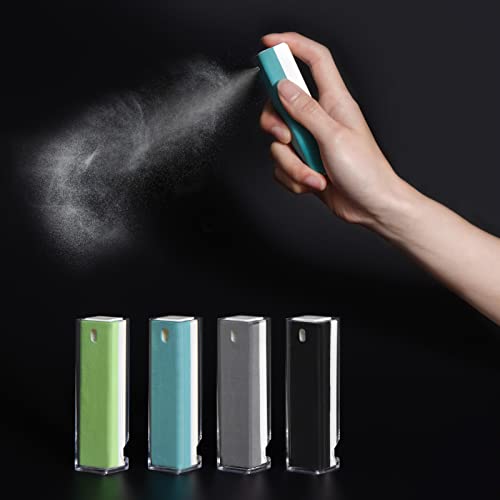 CLICK CLEAN 4PCS Screen Cleaner Spray with Phone Stand Case & Microfiber | 2-in-1 Cleaner & Phone Stand, Streak-Free Cleaning, Gentle Formula, Keep One Handy, For Phone Laptop Tablet Screens