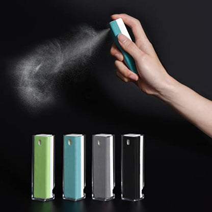 CLICK CLEAN 4PCS Screen Cleaner Spray with Phone Stand Case & Microfiber | 2-in-1 Cleaner & Phone Stand, Streak-Free Cleaning, Gentle Formula, Keep One Handy, For Phone Laptop Tablet Screens