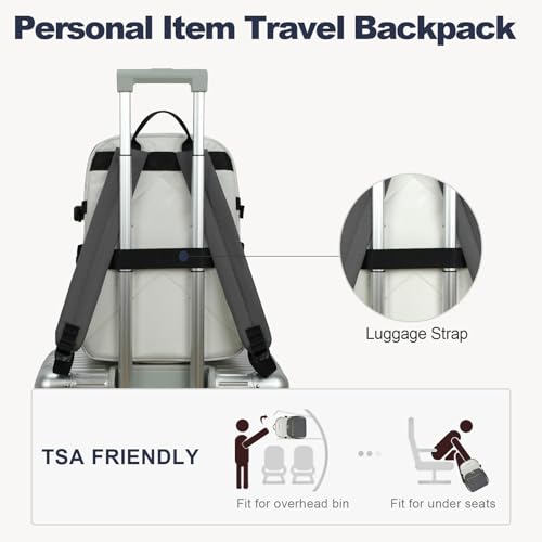 VANKEAN Laptop Backpack for Women (Beige-Grey, 18 Inch) - color: Beige-grey, size: 17.3 Inch