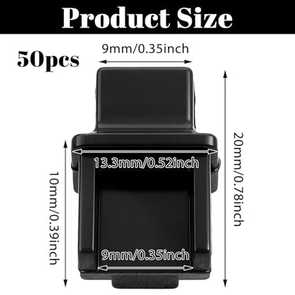 50 Pcs RJ45 Dust Covers Caps Ethernet LAN Port Protector Black Silicone Ethernet Hub Port RJ45 Anti-Dust Silicone Plugs Protector Stopper Cap for Female Ports Protectors Switch Router Media Converter