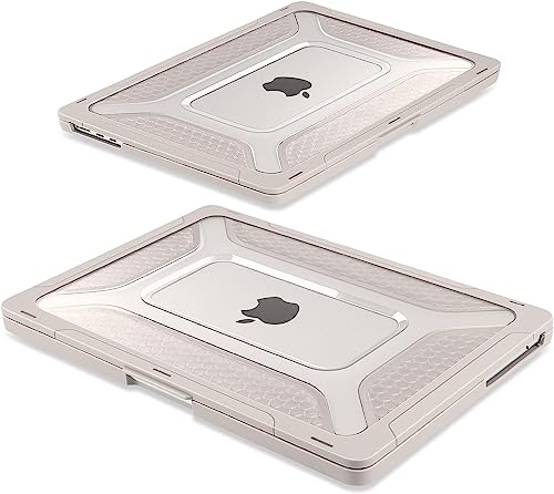 MEEgoodo Case for MacBook Air 15 inch 2026 2025 2024 2023, Case Fit Model (A3448/A3241/A3114/A2941) with M5/M4/M3/M2 Chip, Laptop Hard Shell with Heavy Duty Rugged Shockproof, Rock Stone - color: Rock Stone