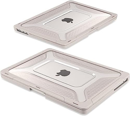 MEEgoodo Case for MacBook Air 15 inch 2026 2025 2024 2023, Case Fit Model (A3448/A3241/A3114/A2941) with M5/M4/M3/M2 Chip, Laptop Hard Shell with Heavy Duty Rugged Shockproof, Rock Stone - color: Rock Stone