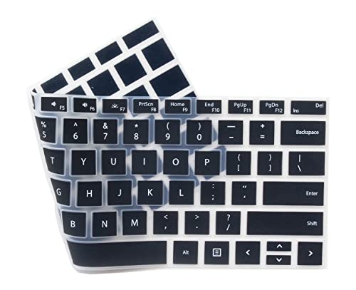 Silicone Keyboard Protective Skin Cover Compatible with 2019 Microsoft Surface Pro 7, 2016-2018 Surface Pro 4 / Pro 5 / Pro 6 (Black) - color: Black 3, size: Compatible with Surface Pro 4 5 6 7