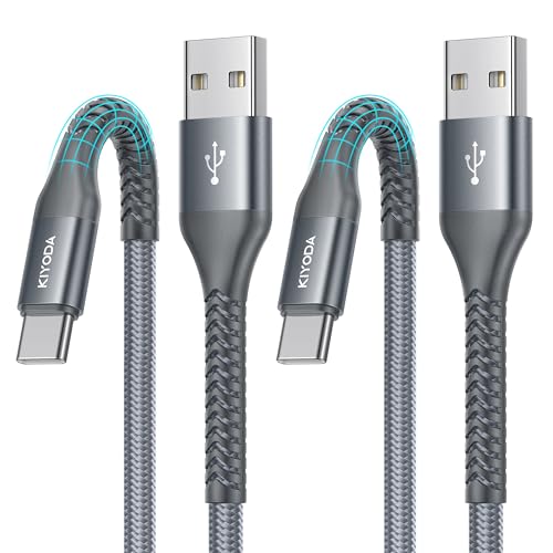USB to USB C Cable 3A Fast Charging 3FT USB A to USB C Cable for CarPlay | 2Pack Super Durable USB Type C iPhone Charger USBC Cord for iPhone 17/16/15/Pro Max, Samsung Galaxy S26 and More-Grey - color: Grey, size: 3FT, style: USB A to USB C
