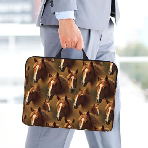 Laptop Case 14 Inch, Soft Shockproof Laptop Sleeve with Handle, Protective Bag - color: Pattern (672)