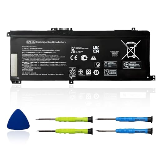 SA04XL Laptop Battery Compatible with HP Envy X360 15-DR 15-DR0010TX Series Notebook HSTNN-OB1F HSTNN-OB1G HSTNN-UB7U L43248-541 L43248-AC1 L43248-AC2 L43267-005 SAO4XL 15.12V 55.67Wh - size: 10.3*3.7*0.23 inch SA04XL