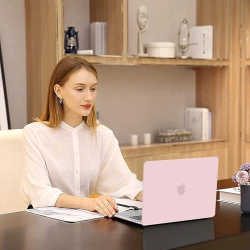 MOSISO Compatible with MacBook Pro 13 inch Case M2 M1, Rose Quartz | Plastic Hard Shell Case Cover 2026-2016A2338 A2251 A2289 A2159 A1989 A1708 A1706 with/without Touch Bar - color: Rose Quartz