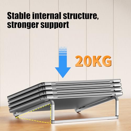 Foldable Laptop Stand Ergonomic, Lightweight, Stable, Sturdy Design | Ventilated Cooling Notebook Stand Sturdy Support, 11-17 Inch Laptops Tablets, for Collaborative Work, Home Office Desk Setup