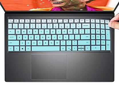 Keyboard Cover for 2026 2025 Dell 15 Laptop DC15250 DC15255 15.6/ Dell Inspiron 15 3510 3511 3520 3525 3530 3535 5510 5515 5518, Inspiron 16 5640 5645, Latitude 3520 Laptop Skin -Ombre Mint - color: Ombre Mint