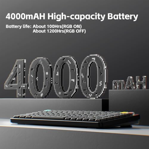 NuPhy Air75 V3 Low Profile Mechanical Keyboard with knob,75% Custom Hot-Swap Wireless Keyboard with Gasket Mount,RGB Backlit,Multi-Device Bluetooth/2.4GHz/USB-C for Mac Windows,Black-Blush nano switch - color: Black, size: Blush nano Switch