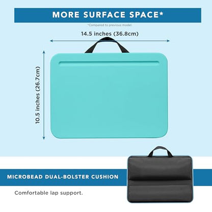 LAPGEAR Compact Lap Desk – Fits Up to 15″ Laptops – Aqua Sky-– Style No. 43109,(Pack of 12)
