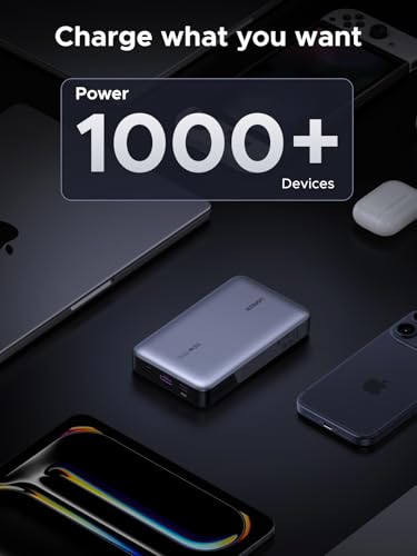 UGREEN Nexode 100W 20000mAh Power Bank, PD Fast for MacBook | Digital display, PD 3.0, 3-port fast charging. Charges iPhone 60% in 30min. Compatible with iPad, Galaxy.