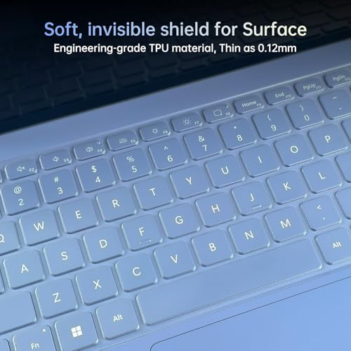 CaseBuy Premium Keyboard Cover for Microsoft Surface Laptop(2025) Copilot+ PC 13" Snapdragon X Plus, Surface Pro 2-in-1 Laptop/Tablet(2025) 12", Ultra Thin High Transparency TPU Keyboard Skin - size: Surface Laptop/Pro 2-in-1 13/12 inch (2025)