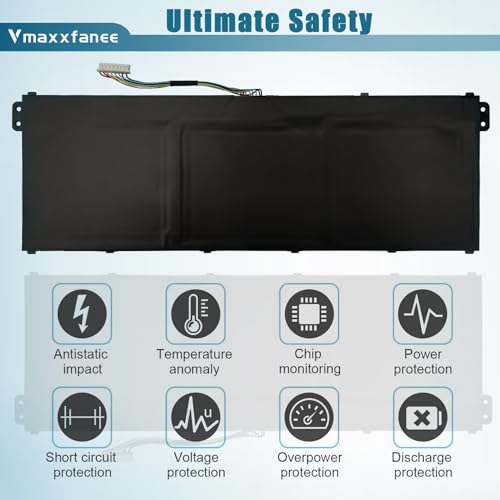 AP18C8K 50.29Wh Laptop Battery Replacement for Acer Aspire 5 A514-52-58U3 A514-52 Chromebook 314 C933 Swift 3 SF314-57 SF314-42 SF314-57G SF314-58 Series Notebook 11.25V 4471mAh
